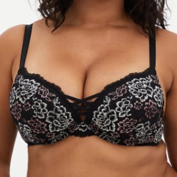 TORRID 42B XO PUSH-UP PLUNGE BRA - Picture 6 of 8